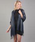 (image for) Sparkly Metallic Shawls Wraps Navy/Silver