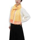 (image for) Cashmere Feel Leopard Scarf Orange