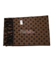 (image for) Cashmere Feel Dot Scarf Brown