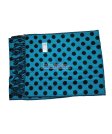 (image for) Cashmere Feel Dot Scarf Blue