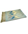 (image for) Two Tone Paisley Scarf Turquoise
