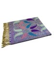 (image for) Two Tone Paisley Scarf Purple / Blue