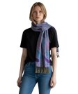 (image for) Two Tone Paisley Scarf Purple / Blue