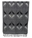 (image for) Two Tone Paisley Scarf Hot Black/White