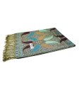 (image for) Two Tone Paisley Scarf Sea Green