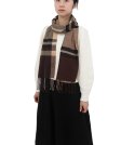 (image for) Cashmere Feel Pattern Scarf 750 Brown