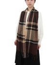 (image for) Cashmere Feel Pattern Scarf 750 Brown