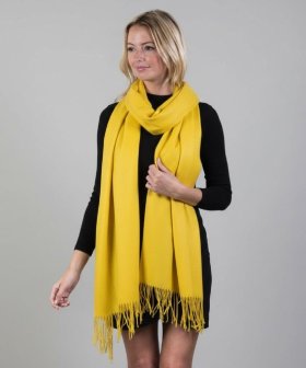 Turmeric Yellow Premium Thick Pashmina
