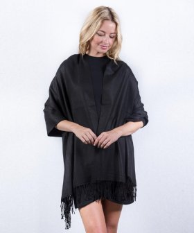 Black Premium Thick Pashmina