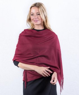 Dark Red Premium Thick Pashmina