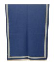 (image for) Reversible Border Cashmere Shawl Heather Grey