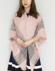 (image for) Oversized Blanket Shawls Light Pink