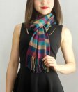 (image for) Woven Cashmere Feel Checker Scarf Z03 Multi Color