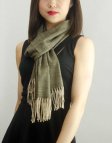 (image for) Woven Cashmere Feel Special Design Scarf Z04 Brown