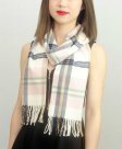 (image for) Woven Cashmere Feel Plaid Scarf Z16 Pink