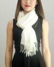(image for) Solid Cashmere Feel Scarf White