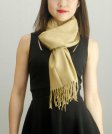 (image for) Solid Cashmere Feel Scarf Camel