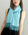 (image for) Solid Cashmere Feel Scarf Bright Blue