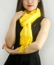 (image for) Solid Cashmere Feel Scarf Bright Yellow