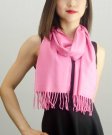 (image for) Solid Cashmere Feel Scarf Pink