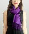 (image for) Solid Cashmere Feel Scarf Navy