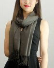 (image for) Solid Cashmere Feel Scarf Charcoal