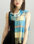 (image for) Woven Cashmere Feel Plaid Scarf Z23 Dark Grey
