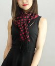 (image for) Dot Cashmere Feel Scarf Black / Red