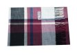 (image for) Woven Cashmere Feel Plaid Scarf Z43 Violet Red