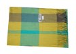 (image for) Woven Cashmere Feel Plaid Scarf Z43 Yellow/Green