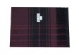(image for) Woven Cashmere Feel Plaid Scarf Z44 Dark Red