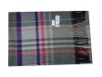 (image for) Woven Cashmere Feel Plaid Scarf Z45 Grey