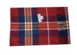 (image for) Woven Cashmere Feel Plaid Scarf Z45 Navy/Red