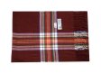 (image for) Woven Cashmere Feel Plaid Scarf Z47 Dark Red