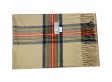 (image for) Woven Cashmere Feel Plaid Scarf Z47 Beige