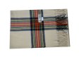(image for) Woven Cashmere Feel Plaid Scarf Z47 Tan
