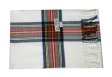 (image for) Woven Cashmere Feel Plaid Scarf Z47 White