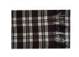 (image for) Woven Cashmere Feel Plaid Scarf Z48 Black/White