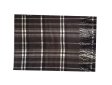 (image for) Woven Cashmere Feel Plaid Scarf Z48 Black/Grey