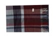 (image for) Woven Cashmere Feel Plaid Scarf Z49 Dark Red
