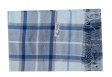 (image for) Woven Cashmere Feel Plaid Scarf Z51 Blue/Grey