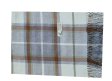(image for) Woven Cashmere Feel Plaid Scarf Z51 Brown/Grey