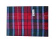 (image for) Woven Cashmere Feel Plaid Scarf Z51 Red Multi