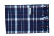 (image for) Woven Cashmere Feel Plaid Scarf Z51 Navy
