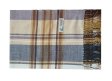 (image for) Woven Cashmere Feel Plaid Scarf Z52 Brown/Grey