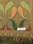 (image for) Colored Paisley Scarf Gold / Green