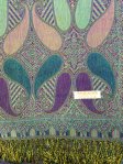 (image for) Colored Paisley Scarf Purple / Teal