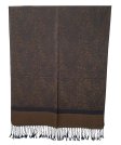 (image for) Paisley Jacquard Pashmina Black/Coffee