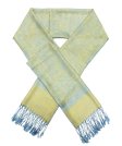 (image for) Paisley Jacquard Pashmina Yellow Baby Blue
