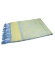 (image for) Paisley Jacquard Pashmina Yellow Baby Blue